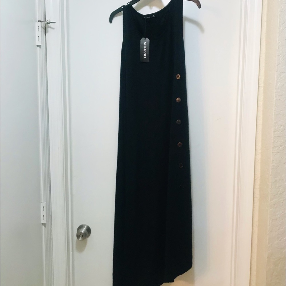 Noracora knit jersey maxi sleeveless dress NWT XL